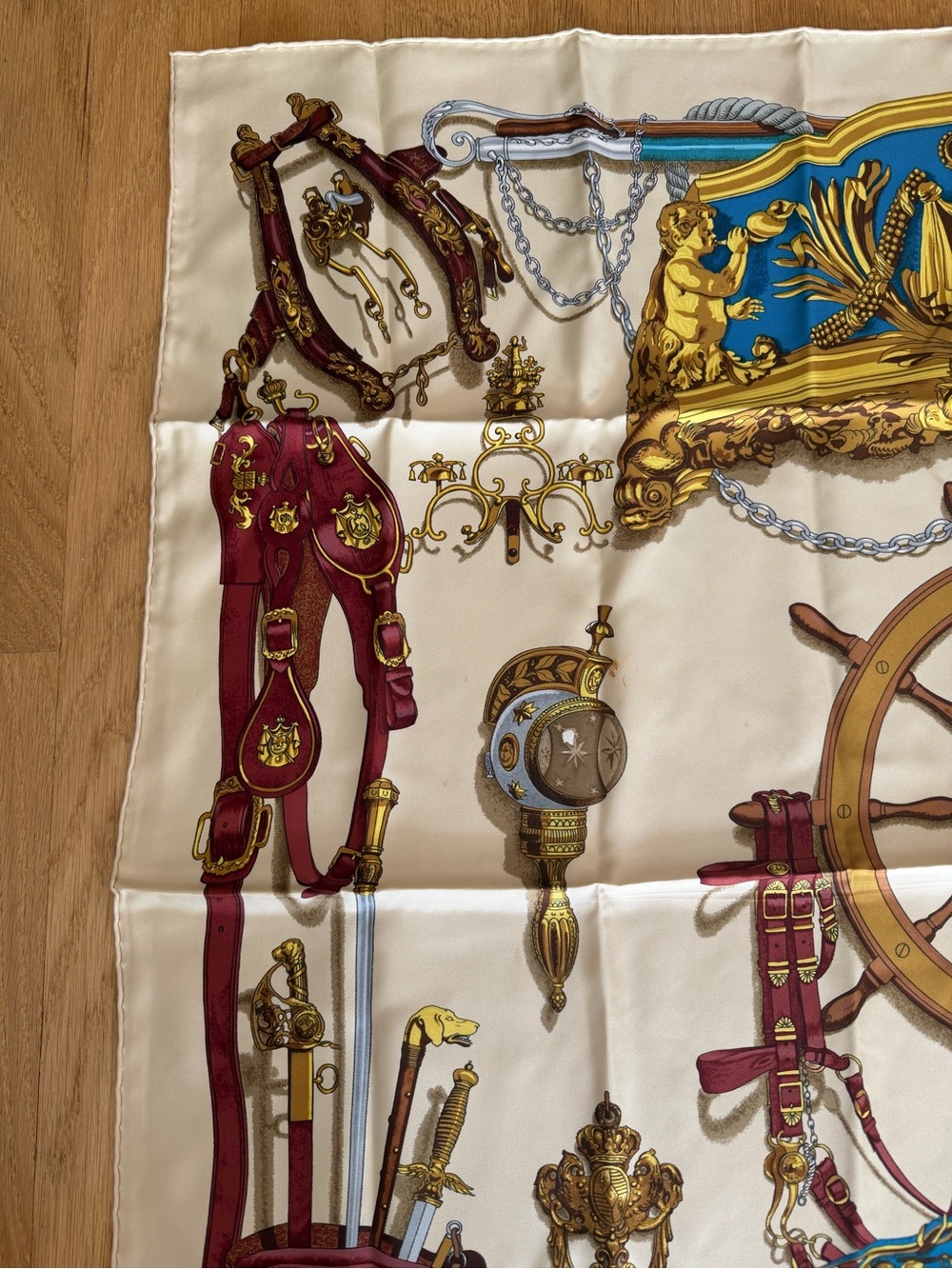Hermes Nautical Motif Silk Scarf - Picture 4 of 6